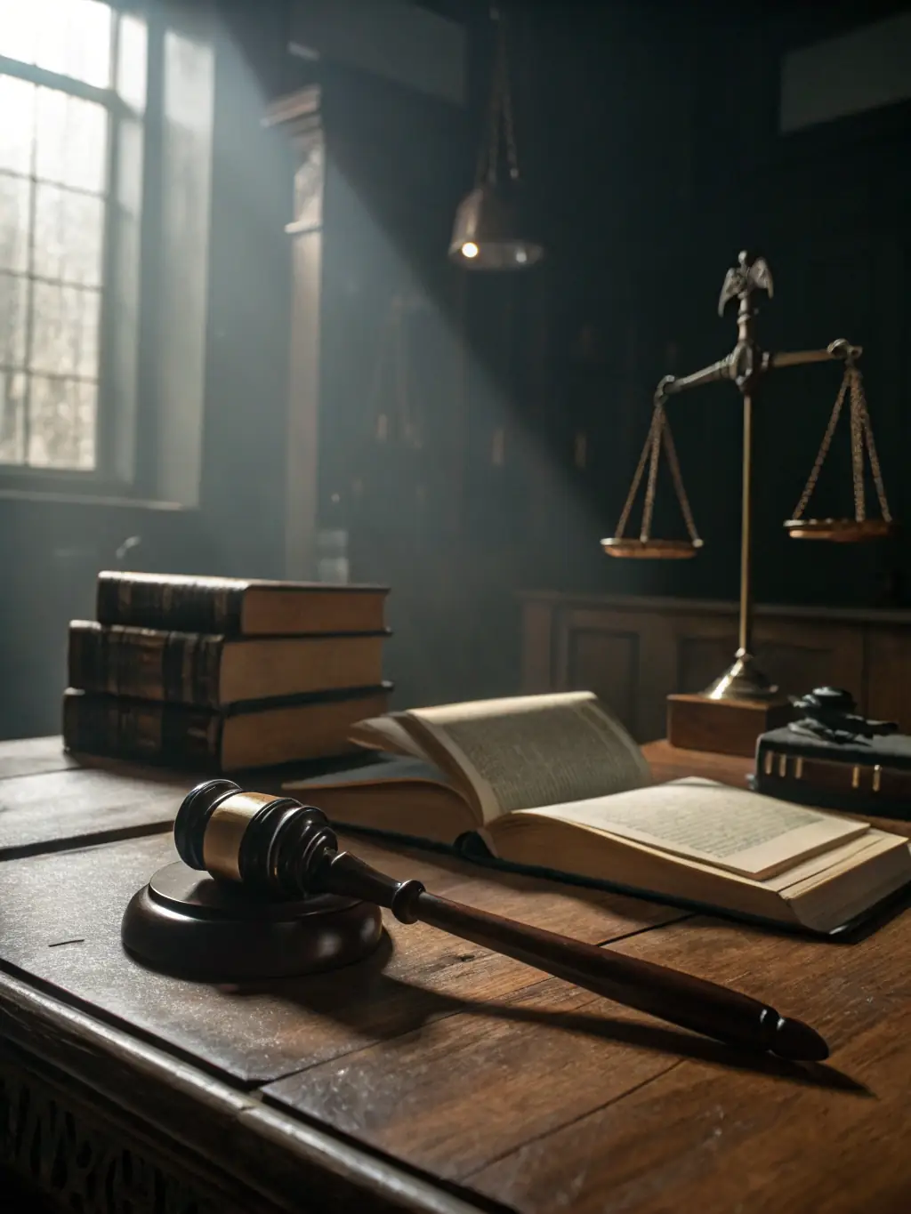 A professional photo of a courthouse exterior with a focus on the scales of justice statue, symbolizing the state judicial system. The image should convey a sense of legal authority and impartiality.